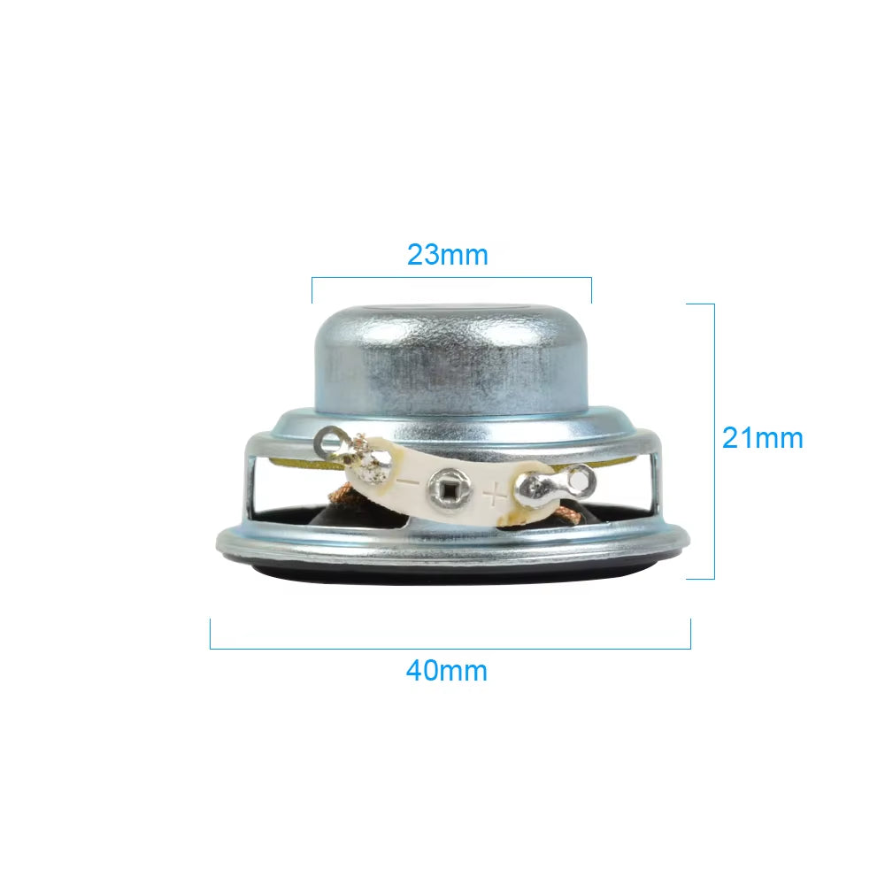 2Pcs 40MM Mini Audio Portable Speakers 16 Core 4 Ohm 5W Full Range Speaker Rubber Side Ndfeb Magnetic Speaker