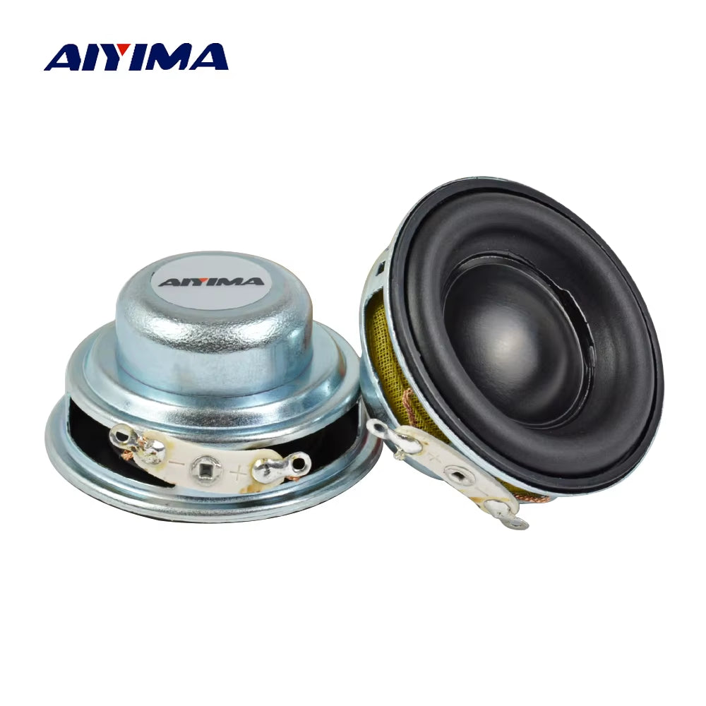 2Pcs 40MM Mini Audio Portable Speakers 16 Core 4 Ohm 5W Full Range Speaker Rubber Side Ndfeb Magnetic Speaker